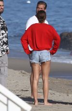 SOFIA RICHIE in Denim Shorts at a Beach in Malibu 04/22/2018