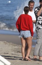 SOFIA RICHIE in Denim Shorts at a Beach in Malibu 04/22/2018