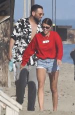 SOFIA RICHIE in Denim Shorts at a Beach in Malibu 04/22/2018