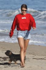 SOFIA RICHIE in Denim Shorts at a Beach in Malibu 04/22/2018