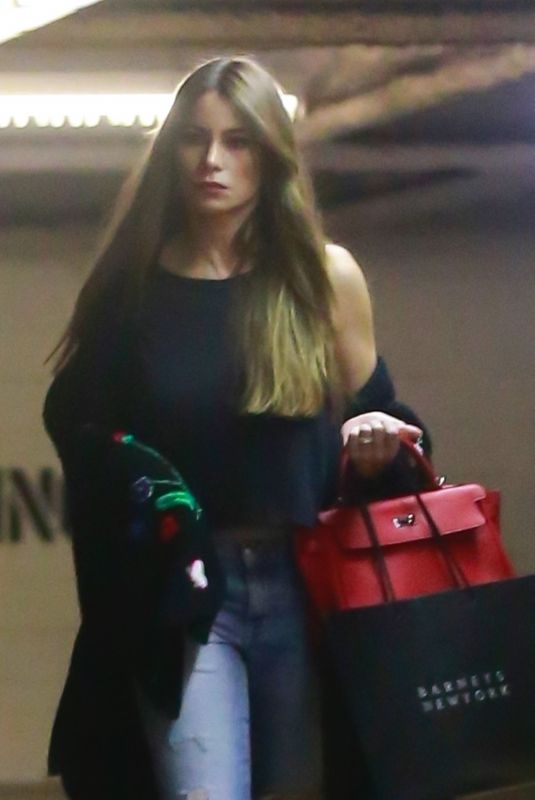 SOFIA VERGARA Arrives at Barneys New York in Beverly Hills 04/01/2018