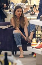 SOFIA VERGARA Shopping at Saks Fifth Avenue in Beverly Hills 04/20/2018