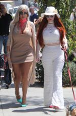 SOPHIA VEGAS WOLLERSHEIM and PHOEBE PRICE at Il Pastaio in Beverly Hills 04/24/2018