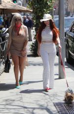 SOPHIA VEGAS WOLLERSHEIM and PHOEBE PRICE at Il Pastaio in Beverly Hills 04/24/2018