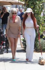 SOPHIA VEGAS WOLLERSHEIM and PHOEBE PRICE at Il Pastaio in Beverly Hills 04/24/2018