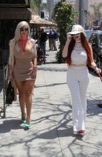 SOPHIA VEGAS WOLLERSHEIM and PHOEBE PRICE at Il Pastaio in Beverly Hills 04/24/2018