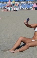 SOPHIE KASAEI in White Bikini at a Beach in Turkey 04/26/2018