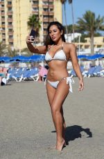 SOPHIE KASAEI in White Bikini at a Beach in Turkey 04/26/2018