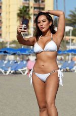 SOPHIE KASAEI in White Bikini at a Beach in Turkey 04/26/2018