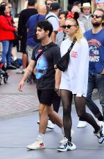 SOPHIE TURNER and Joe Jonas Out at Disneyland 04/06/2018