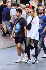 SOPHIE TURNER and Joe Jonas Out at Disneyland 04/06/2018