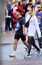 SOPHIE TURNER and Joe Jonas Out at Disneyland 04/06/2018