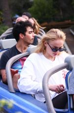 SOPHIE TURNER and Joe Jonas Out at Disneyland 04/06/2018
