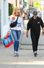 SOPHIE TURNER and Joe Jonas Out in Los Angeles 04/04/2018