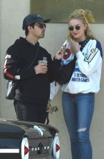 SOPHIE TURNER and Joe Jonas Out in Los Angeles 04/04/2018