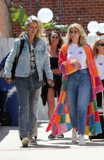 STACEY SOLOMON and LADY VICTORIA HERVEY at Tatiana Karelina West Hair Salon 04/20/2018