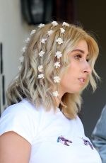 STACEY SOLOMON and LADY VICTORIA HERVEY at Tatiana Karelina West Hair Salon 04/20/2018