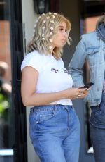 STACEY SOLOMON and LADY VICTORIA HERVEY at Tatiana Karelina West Hair Salon 04/20/2018