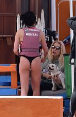 STEPHANIE DAVIS and GABBY ALLEN in Bikini at a Pool in Marbella 04/22/2018