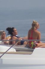 STEPHANIE DAVIS and GABBY ALLEN on Vacation in Marbella 04/23/2018