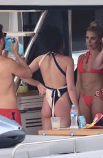 STEPHANIE DAVIS and GABBY ALLEN on Vacation in Marbella 04/23/2018
