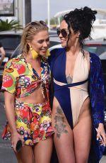 STEPHANIE DAVIS and GABBY ALLEN on Vacation in Marbella 04/23/2018