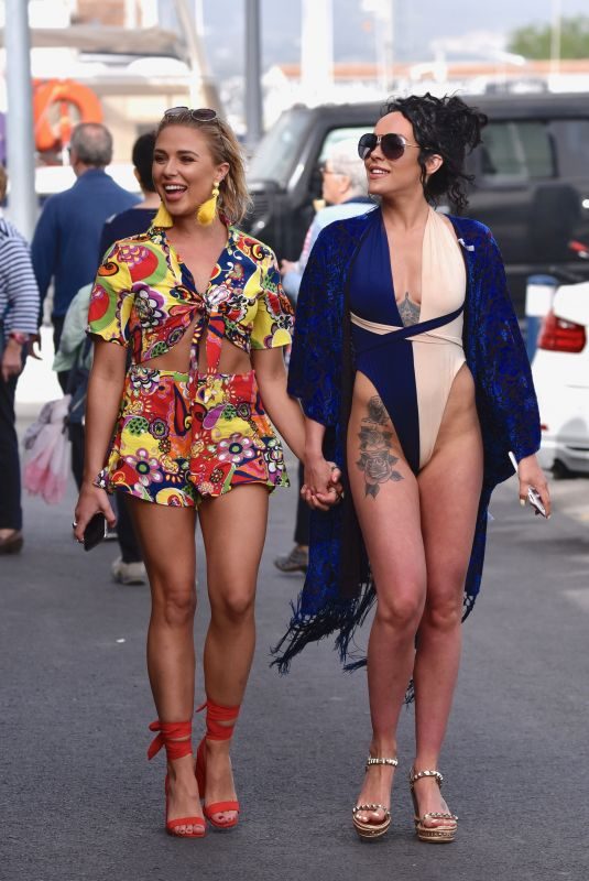 STEPHANIE DAVIS and GABBY ALLEN on Vacation in Marbella 04/23/2018