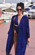 STEPHANIE DAVIS and GABBY ALLEN on Vacation in Marbella 04/23/2018