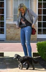 STEPHANIE PRATT Walks Her Dog Out in London 04/18/2018