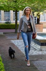 STEPHANIE PRATT Walks Her Dog Out in London 04/18/2018