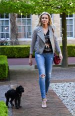 STEPHANIE PRATT Walks Her Dog Out in London 04/18/2018