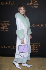 SUKI WATERHOUSE at Bvlgari Premiere at Tribeca Film Festival 04/26/2018