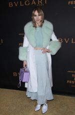 SUKI WATERHOUSE at Bvlgari Premiere at Tribeca Film Festival 04/26/2018
