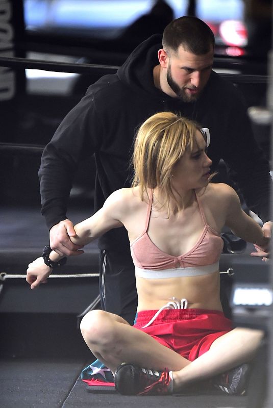 SUKI WATERHOUSE Working Out at a Gym in New York 04/24/2018