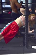 SUKI WATERHOUSE Working Out at a Gym in New York 04/24/2018