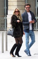 SYLVIE MEIS and Sander Klieverik Out in Paris 04/01/2018