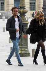 SYLVIE MEIS and Sander Klieverik Out in Paris 04/01/2018