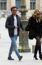 SYLVIE MEIS and Sander Klieverik Out in Paris 04/01/2018