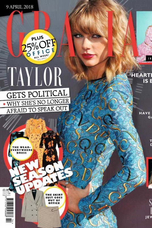 TAYLOR SWIFT in Grazia Magazine, April 2018 Issue