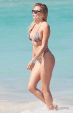 TETYANA VERYOVIKINA and JURGITA MARCINKEVICIUTE in Bikinis at a Beach in Miami 04/26/2018
