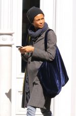 THANDIE NEWTON Out and About in New York 04/20/2018