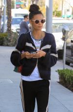 THANDIE NEWTON Out for Lunch at Gratitude in Beverly Hills 04/17/2018