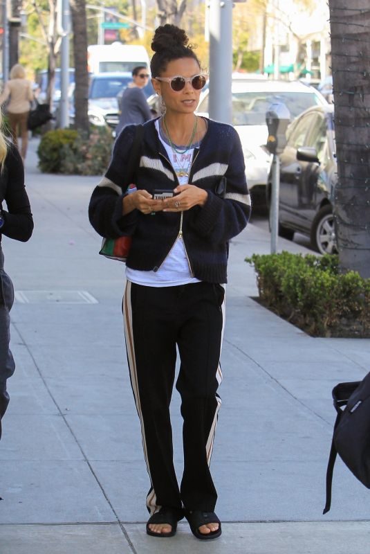 THANDIE NEWTON Out for Lunch at Gratitude in Beverly Hills 04/17/2018