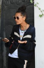THANDIE NEWTON Out for Lunch at Gratitude in Beverly Hills 04/17/2018