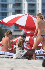 TONI GARRN and ALINA BAIKOVA at a Beach in Miami 04/02/2018