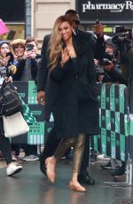 TYRA BANKS Leaves AOL Build Series in New York 04/03/2018