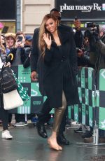 TYRA BANKS Leaves AOL Build Series in New York 04/03/2018