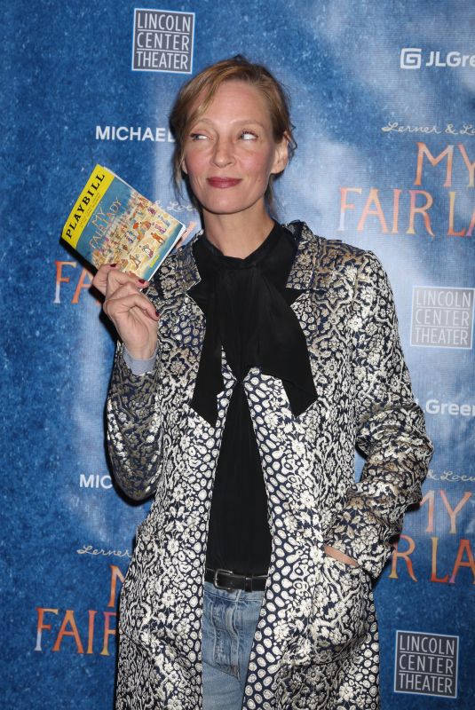 UMA THURMAN at My Fair Lady Opening Night in New York 04/19/2018