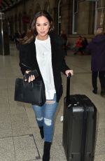 VICKY PATTISON Arrives at Train Station in Newcastle 03/31/2018
