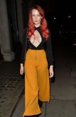 VICTORIA CLAY Leaves Novikov Restaurant in London 04/12/2018